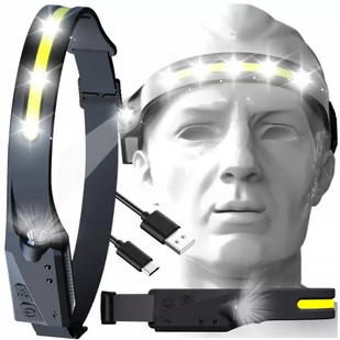 Latarka Czołowa Czołówka Akumulator Led Usb 41 Led - Latarki - miniaturka - grafika 1