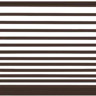 Ogrodzenia - Polbram Brama przesuwna Bali II 4x1,5 m prawa brązowa - miniaturka - grafika 1