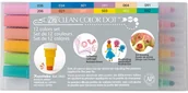 Kredki, ołówki, pastele i pisaki - Pisaki Clean Color Dot, 12 kolorów - miniaturka - grafika 1
