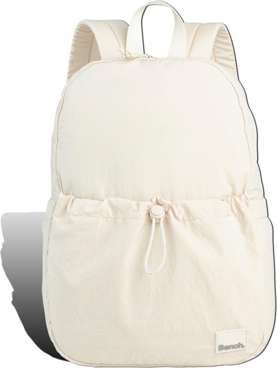 Plecak miejski Bench nylon sprany beżowy biały D2ORI321N