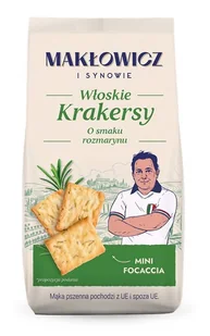 Makłowicz i Synowie Krakersy o smaku rozmarynu 100 g - Krakersy - miniaturka - grafika 1