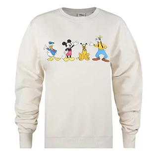 Bluzy damskie - DISNEY Damska bluza Mickey & Friends Line Up, kamień, M - grafika 1