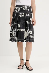 Desigual spódnica jeansowa NEWSPP kolor czarny mini rozkloszowana 25WWFW11 - Spódnice - miniaturka - grafika 1