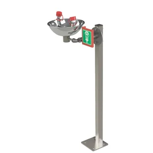 Oczomyjka Ze Stali Nierdzewnej Z Misą Hughes Montowana Na Nodze - Akcesoria BHP Oczomyjka Ze Stali Nierdzewnej Z Misą Hughes Montowana Na Nodze - Akcesoria BHP - miniaturka - grafika 1