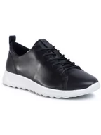 Sneakersy damskie - ECCO Sneakersy Flexure Runner W 29230301001 Czarny - miniaturka - grafika 1