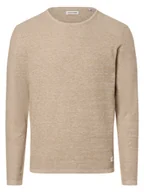 Swetry męskie - Jack & Jones Sweter męski Mężczyźni Bawełna beżowy jednolity, XL - miniaturka - grafika 1