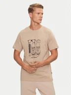 Koszulki męskie - New Balance T-Shirt Sport Essentials Graphic MT43902DRW Beżowy Regular Fit - miniaturka - grafika 1