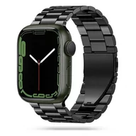 Akcesoria do smartwatchy - Opaska Pasek Bransoleta Stainless Apple Watch 1/2/3/4/5/6/7/8/Ultra/Se 42/44/45/49Mm Czarna - miniaturka - grafika 1