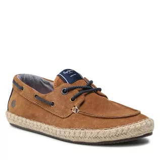 Espadryle damskie - Pepe Jeans Espadryle Tourist Deck PMS10301 Tan 869 - grafika 1