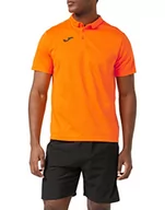 Koszule męskie - Joma Męska koszula polo Hobby pomarańczowa Orange (50) 4XS - miniaturka - grafika 1