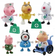 Figurki dla dzieci - Character Options, Świnka Peppa, Zestaw figurek, Lekarze i pielęgniarki, 6 szt - miniaturka - grafika 1