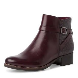 Tamaris Damskie buty 1-25394-43, modne kozaki, bordowe, 38 EU, bordowy, 38 EU - Kozaki damskie - miniaturka - grafika 1