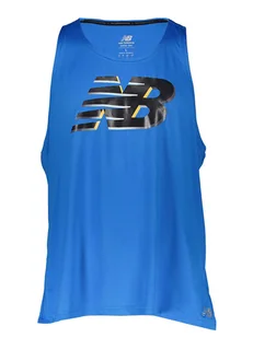 New Balance Top sportowy "Accelerate" w kolorze niebieskim - Koszulki sportowe męskie - miniaturka - grafika 1