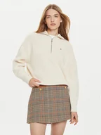 Swetry damskie - Tommy Hilfiger Sweter WW0WW42141 Écru Relaxed Fit - miniaturka - grafika 1