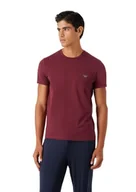 Koszulki męskie - Emporio Armani T-shirt męski (2 sztuki), Borgundy/Marine, L - miniaturka - grafika 1