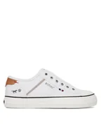 Trampki damskie - Mustang Trampki 1272-402 Biały - miniaturka - grafika 1