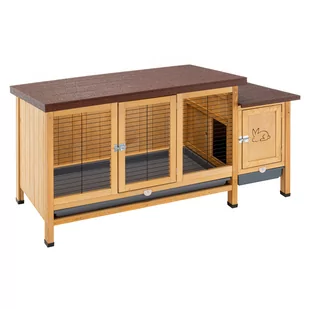 Ferplast, klatka dla królików Ranch XXL - Dł. x szer. x wys.: 153 x 68 x 79 cm (2 paczki) - Klatki dla gryzoni - miniaturka - grafika 1