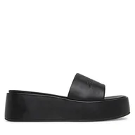 Klapki i japonki damskie - Klapki LOVE MOSCHINO JA28177I0MIA0000 Czarny - miniaturka - grafika 1