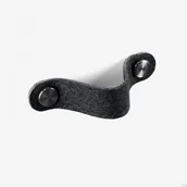 Zawiasy, okucia i inne akcesoria - Uchwyt meblowy podłużny Pina czarny ze srebrnym Pinatex - miniaturka - grafika 1