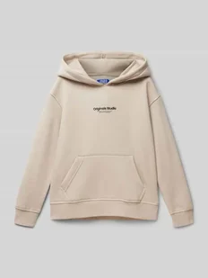 Bluza z kapturem i nadrukiem z logo model ‘JORVESTERBRO’ - Swetry dla chłopców - miniaturka - grafika 1