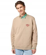 Bluzy męskie - Bluza Wrangler SMALL LOGO CREW 112364092 Timberwolf L - miniaturka - grafika 1