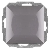 Wyłączniki światła i elektryczne - Abex Perła antracyt łącznik schodowy z podświetleniem WP-5PS WP-5P/S-antracyt - miniaturka - grafika 1