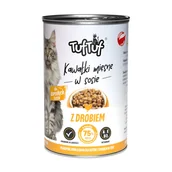 Mokra karma dla kotów - Karma mokra dla kota TUF TUF kawałki mięsne z drobiem 415 g - miniaturka - grafika 1
