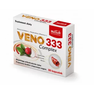 VENO 333 Complex - 30 kapsułek - >>> DARMOWA od 99zł <<< w 24h ! - Serce i układ krążenia - miniaturka - grafika 1