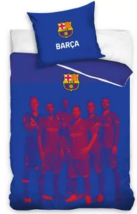 Carbotex Pościel Piłkarska FC Barcelona 140x200 herb klubowa Messi FCB192018-PP - Pościel - miniaturka - grafika 1