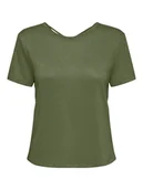 Koszulki i topy damskie - ONLY Koszulka w kolorze khaki - miniaturka - grafika 1