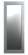 Lustra - Prostokątne lustro na ścianę szare płótno R9-B76 - miniaturka - grafika 1