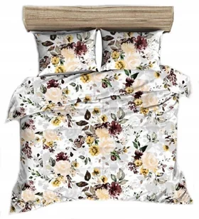 pościel bawełna deLUX 140x200 + 1 poszewka B 382-3 dolores żółta - Pościel - miniaturka - grafika 1