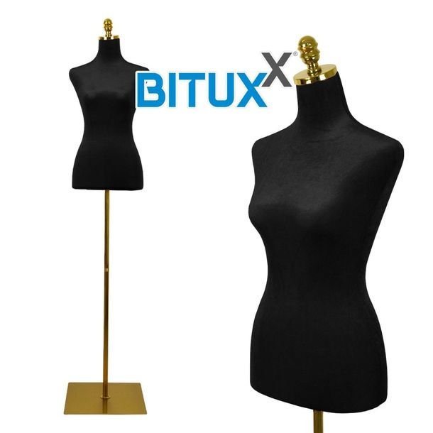 MANEKIN KRAWIECKI REGULOWANY Metalowa Noga Czarny welur elegancki