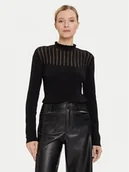 Swetry damskie - Morgan Sweter 252-MSNOWI Czarny Slim Fit - miniaturka - grafika 1
