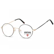 Okulary korekcyjne, oprawki, szkła - Oprawki korekcyjne okulary optyczne lenonki MM584A złoty/czarny - miniaturka - grafika 1