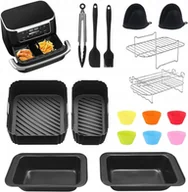 Akcesoria i części AGD - Wkładki Stojaki Papier Do Frytkownicy Beztłuszczowej Air Fryer Dual Basket - miniaturka - grafika 1