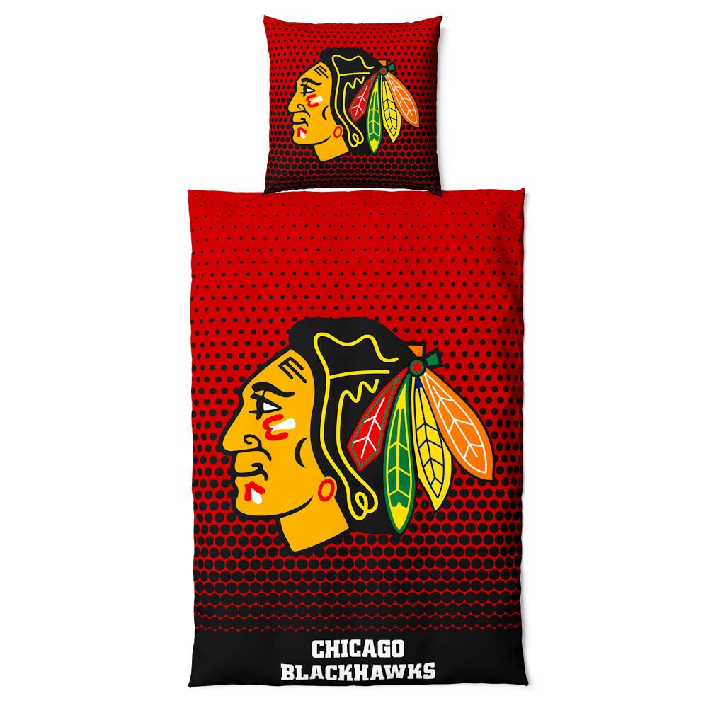Pościel Fosho DOTS Chicago Blackhawks 135x200 + 80x80cm