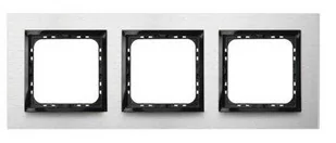Ospel Impresja szczotkowane aluminium ramka R-3YAC/62/25 R-3YAC/62/25 - Klawisze i ramki - miniaturka - grafika 1