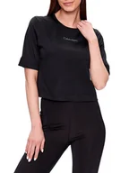 Koszulki i topy damskie - Calvin Klein Koszulka w kolorze czarnym - miniaturka - grafika 1