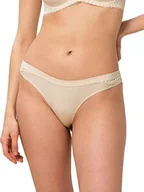 Majtki damskie - Triumph Aura Spotlight High Leg Stringi bielizna, Creamy Dream, 38 Kobiety, Creamy Dream., 36 - miniaturka - grafika 1