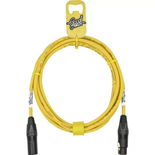 GoodDrut XLRm-XLRf 2m żółty kabel mikrofonowy - Kable - miniaturka - grafika 3
