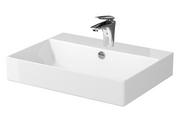Umywalki - Cersanit Inverto Umywalka nablatowa 60x45 cm biała EcoBox K671-005-ECO - miniaturka - grafika 1