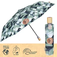 Parasole - Parasol składany damski Perletti Green Tulipano - miniaturka - grafika 1