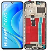 Części serwisowe do telefonów - WYŚWIETLACZ EKRAN LCD DO HUAWEI NOVA Y70 RAMKA - miniaturka - grafika 1