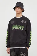 Bluzy męskie - G-Star Raw bluza bawełniana męska kolor czarny z nadrukiem - miniaturka - grafika 1