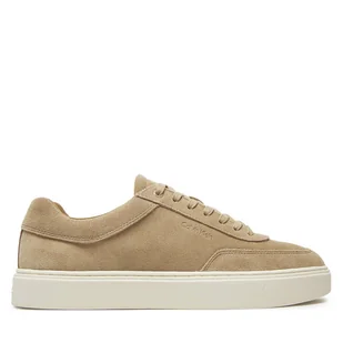 Sneakersy Calvin Klein Lace Up Suede HM0HM01792 Beżowy - Sneakersy męskie - miniaturka - grafika 1