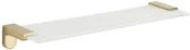 Półki łazienkowe - Mexen Lea wisząca półka szklana, złoty - 7026037-50 - miniaturka - grafika 1