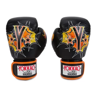 Rękawice bokserskie YOKKAO Pad Thai czarne FYGL-69-1  10 oz - Rękawice bokserskie - miniaturka - grafika 1