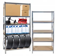 Szafy i regały magazynowe - Regał Magazynowy Stojący Garażowy Biurowy Do Piwnicy Garażu Biura 180X90X40 - miniaturka - grafika 1