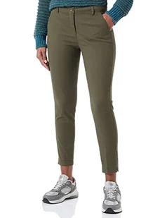 Sisley Damskie spodnie 4AI655AH6 Pants, ciemnozielone 35A, 38 (DE) - Spodnie damskie - miniaturka - grafika 1